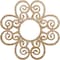 Ekena Millwork Cohen Wood Fretwork Pierced Ceiling Medallion, Red Oak, 26"OD x 8 7/8"ID x 3/8"T CMWP26X26X0375CORO - alternate 1
